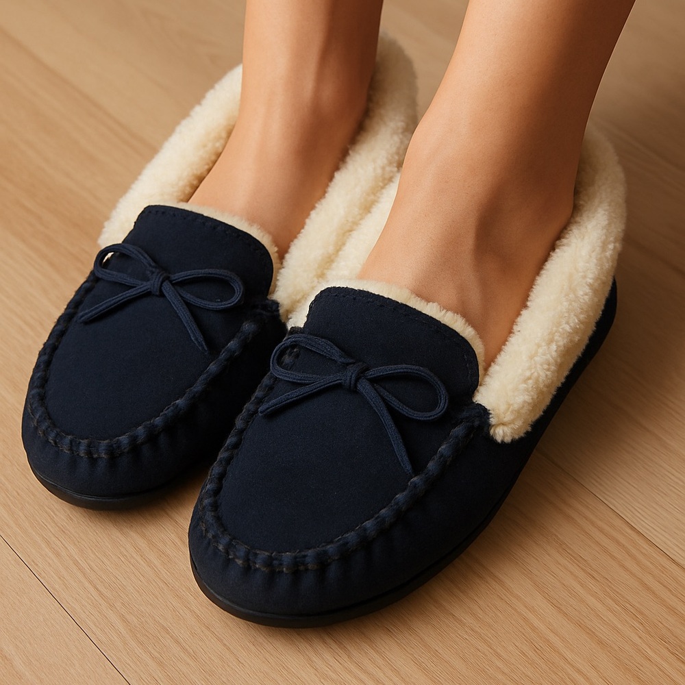 Talbots Women’s Navy Blue Slippers size 8